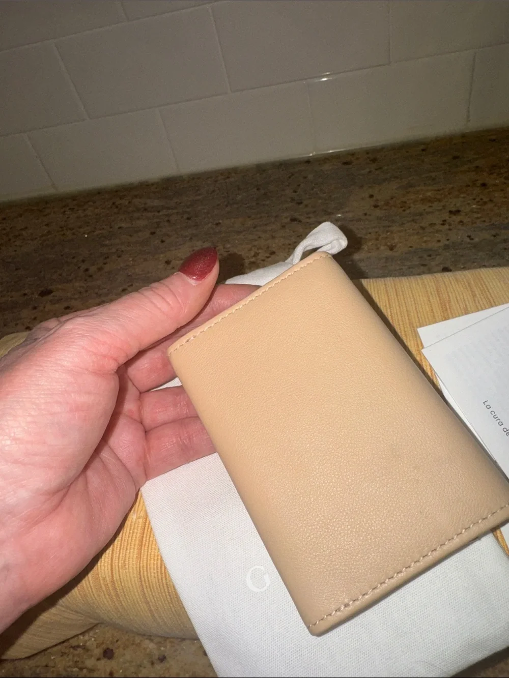 Gucci GG Marmont Beige Leather Compact Card Case Wallet “Light Beige” NWB - Picture 12 of 16